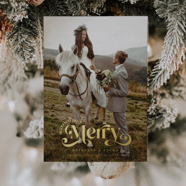 Married and Merry Holiday Wedding Photo (Creator Uploaded)