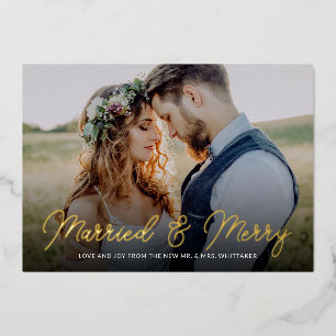 Married and Merry Photo Overlay