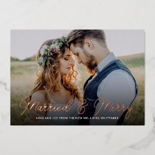 Married and Merry Photo Overlay