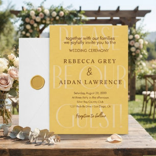 Married at Last Modern Wedding Invitation