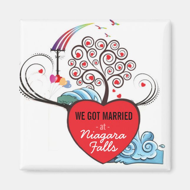 Married at Niagara Falls : Magnet (Front)