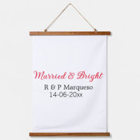 Married & bright add couple name wedding add date 