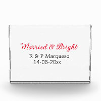 Married & bright add couple name wedding add date 