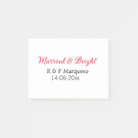 Married & bright add couple name wedding add date