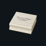 Married & bright add couple name wedding add date  rubber stamp<br><div class="desc">For lovers like us</div>