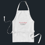 Married & bright add couple name wedding add date  standard apron<br><div class="desc">For lovers like us</div>