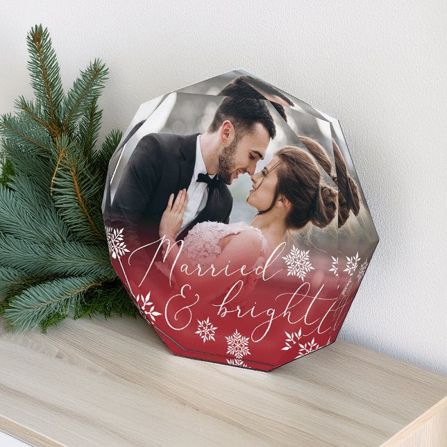 Married & Bright | Christmas Wedding Photo Block (Creator Uploaded)