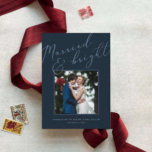 Married & Bright Holiday Wedding Announcement