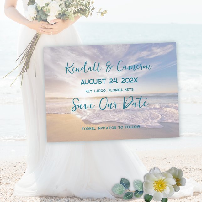 Married by the Sea Sunrise Beach Save The Date (Creator Uploaded)