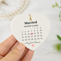 Married Calendar Date Personalised Wedding Day
