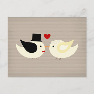 Married Canary Birds Postcard