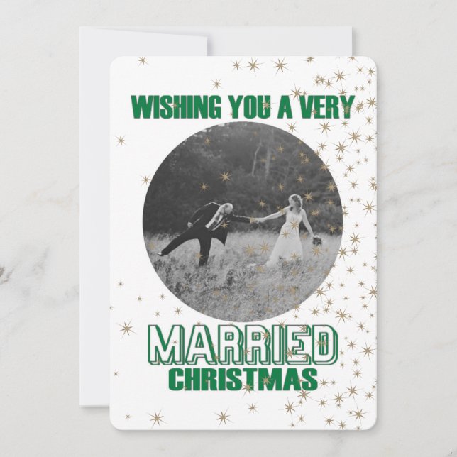 Married Christmas Announcement (Front)