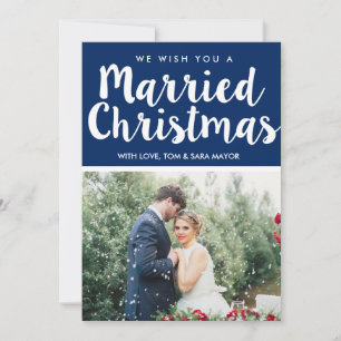 Married Christmas Christmas Holiday Card