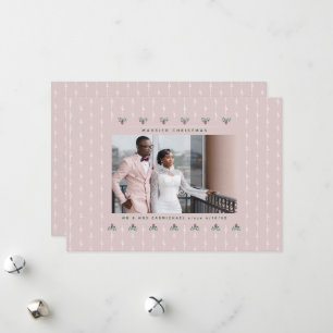 Married Christmas Photo Christmas Card Mr & Mrs