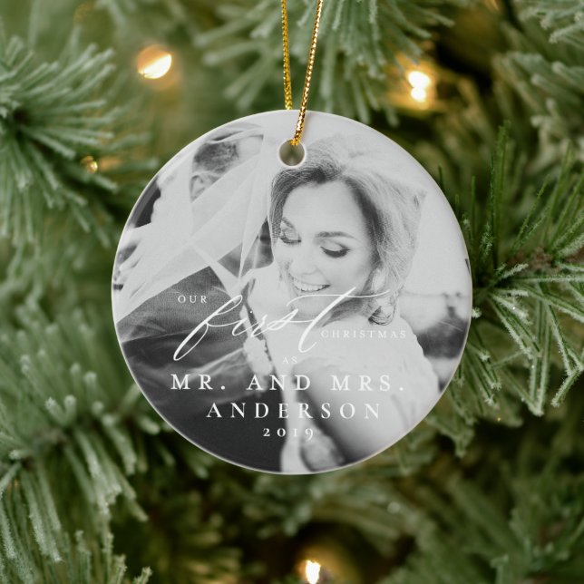 Married First Christmas Ornament (Tree)