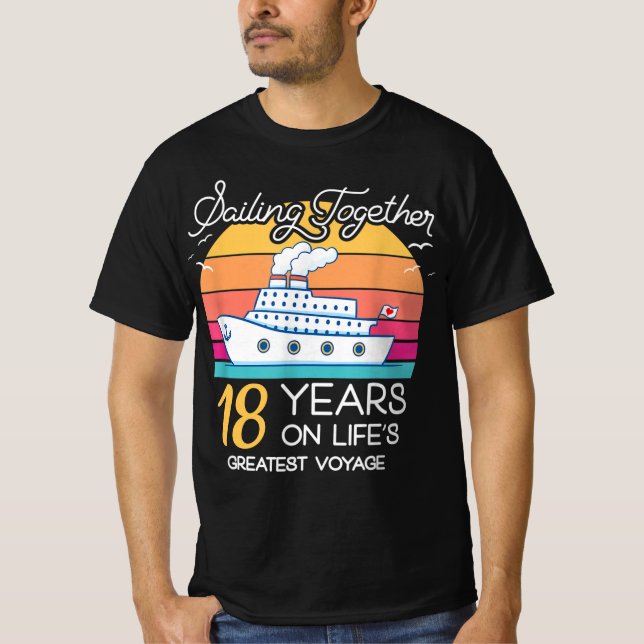 Married in 18 Years Wedding Anniversary Cruise-Rec T-Shirt (Front)