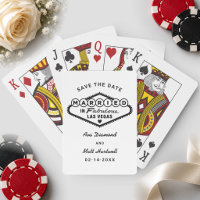 Married in Fabulous Las Vegas White Save the Date