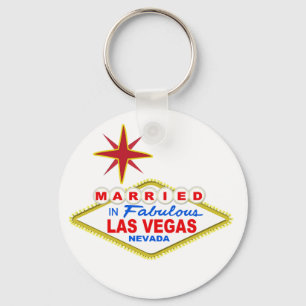 Married In Las Vegas Key Ring