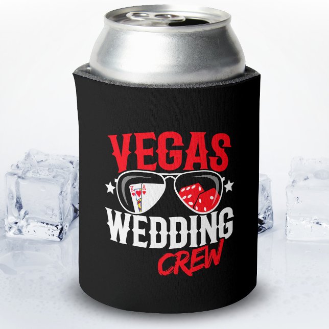 Married in Las Vegas - Vegas Wedding Party Can Cooler (Creator Uploaded)