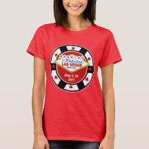 Married in Vegas Poker Chip T-Shirt