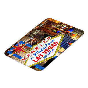 Married In Vegas Refridgerator Magnet
