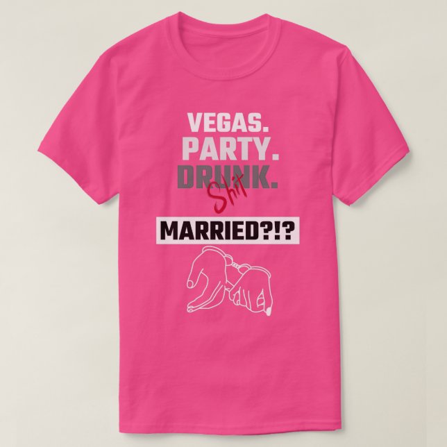 Married in Vegas T-Shirt (Design Front)
