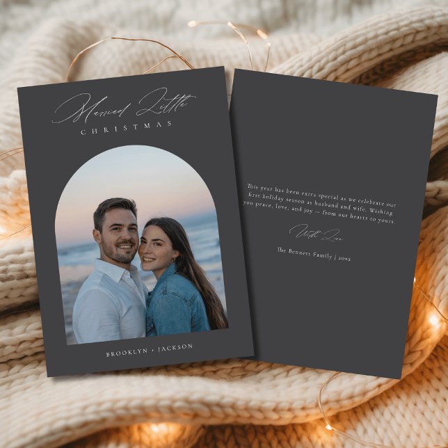 Married Little Christmas | First Christmas Photo Holiday Card (Creator Uploaded)