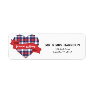 Married & Merry Address Label