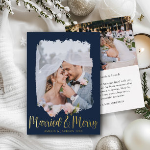 Married & Merry Luxury Gold Christmas