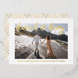 Married & Merry Wedding Mr & Mrs First Christmas