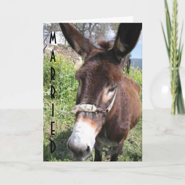 MARRIED-NOW YOU DID IT! CARD (Front)