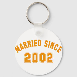 married since 2002 key ring