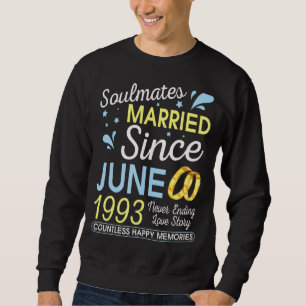 Married Since June 1993 Never Ending 29 Years Love Sweatshirt