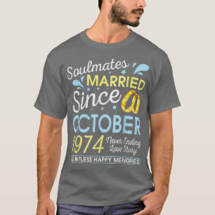 Married Since October 1974 Never Ending 48 Years L T-Shirt