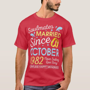 Married Since October 1982 Never Ending 40 Years L T-Shirt