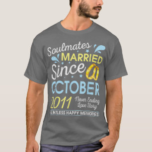 Married Since October 2011 Never Ending 11 Years L T-Shirt