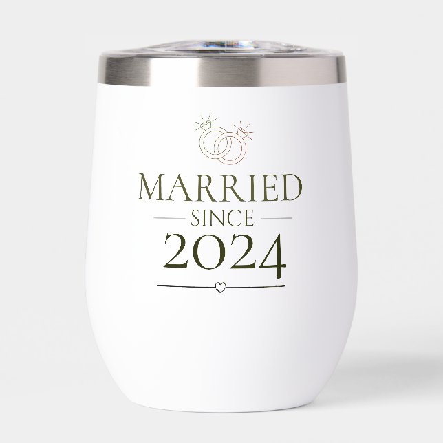 Married Since Personalised Year Minimal Couple  (Front)