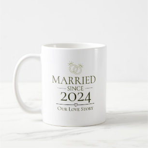 Married Since Personalised Year Our Love Story  Coffee Mug