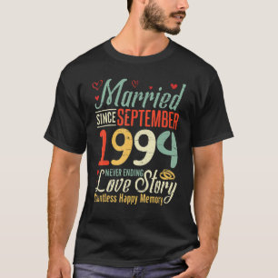 Married Since September 1994 Never Ending Love Sto T-Shirt
