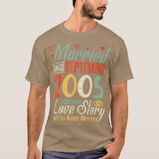Married Since September 2005 Never Ending Love Sto T-Shirt