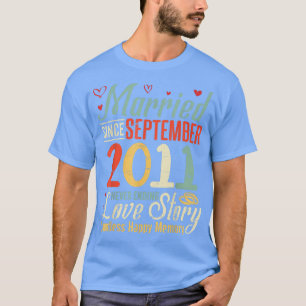 Married Since September 2011 Never Ending Love Sto T-Shirt