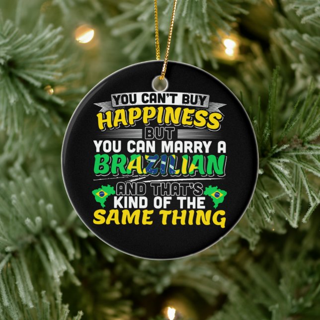 Marry a Brazilian - Brazil Happiness Ceramic Tree Decoration (Tree)