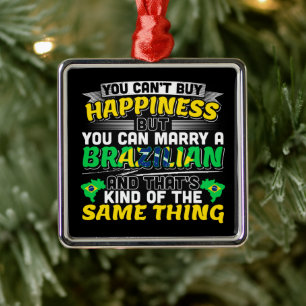 Marry a Brazilian - Brazil Happiness Metal Tree Decoration
