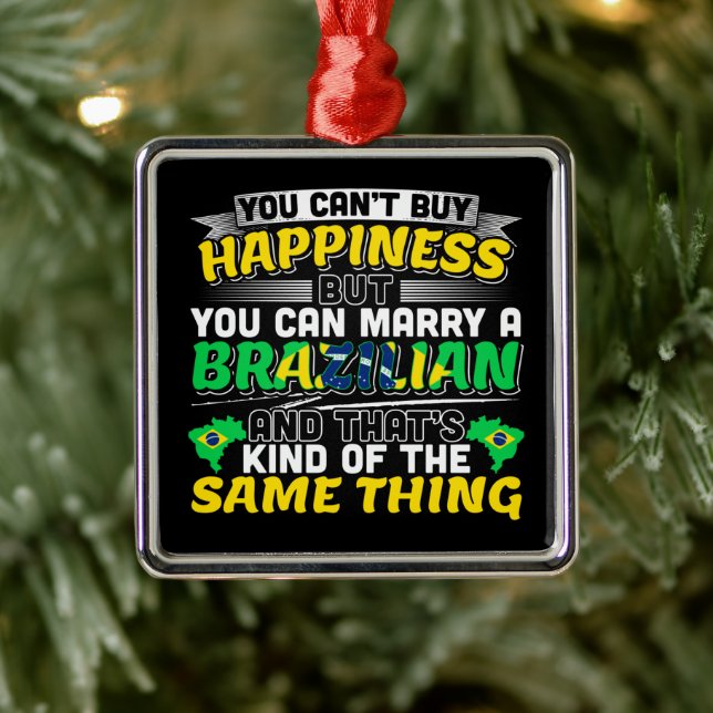Marry a Brazilian - Brazil Happiness Metal Tree Decoration (Tree)