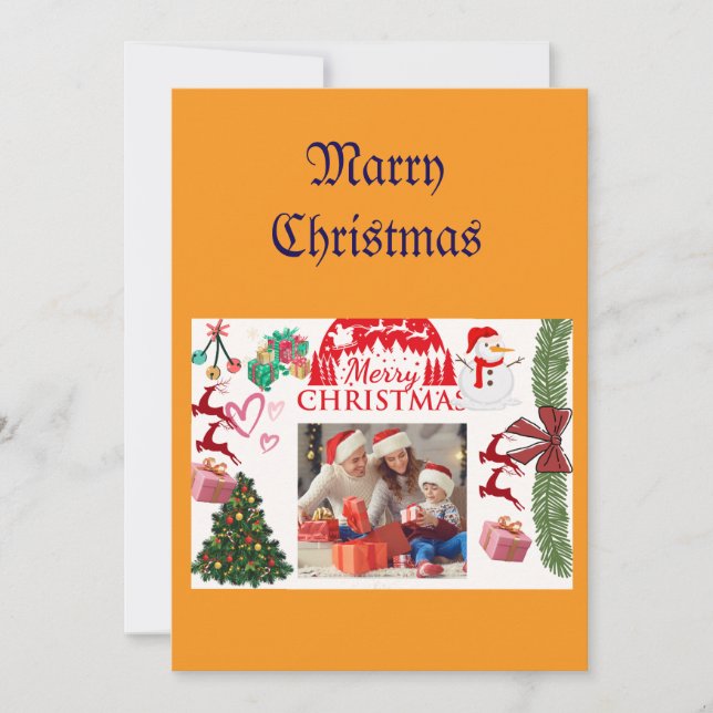 Marry Christmas Greeting Card (Front)