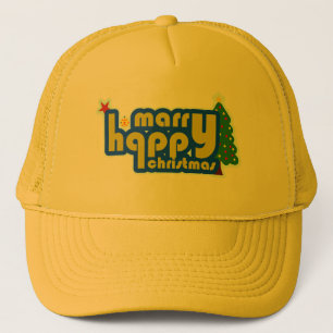 Marry christmas trucker hat