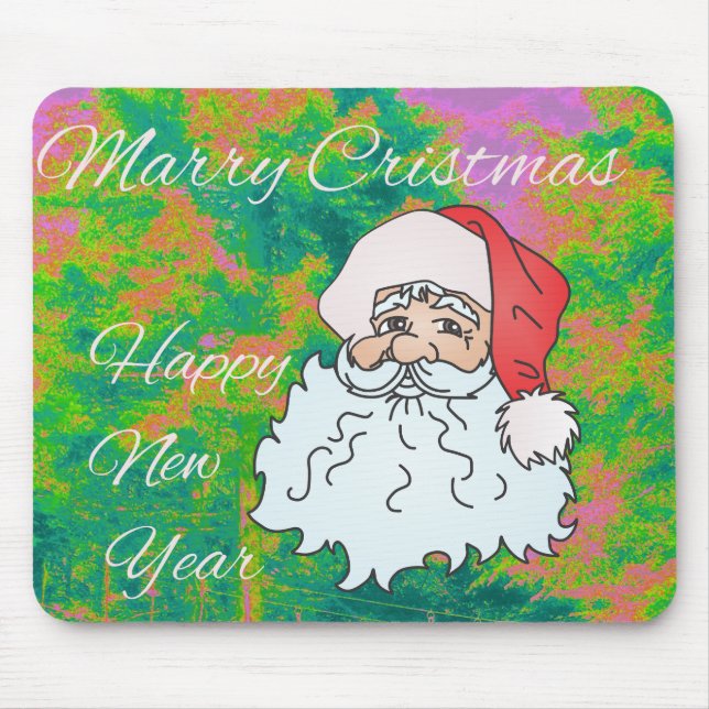 marry christmast mouse pad (Front)