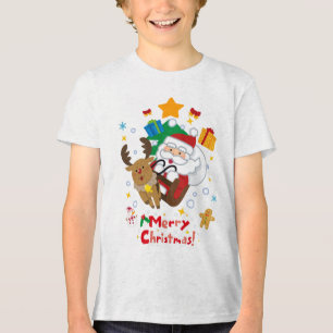 marry chritmas t-shirt Tri-Blend shirt