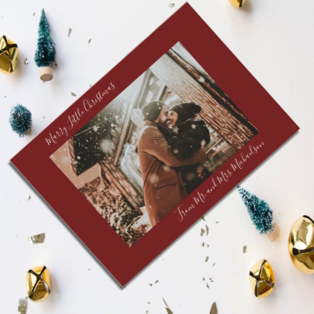 Marry Little Christmas Red Holiday Card (Creator Uploaded)