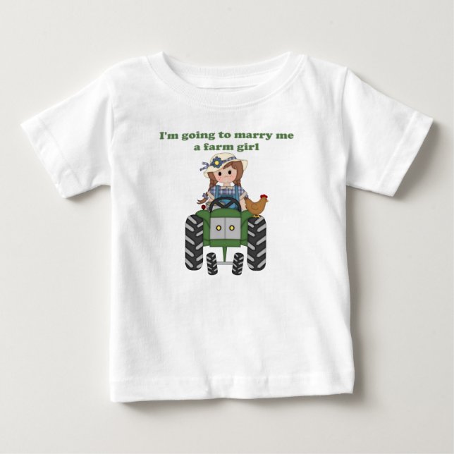 Marry Me Farm Girl Baby T-Shirt (Front)